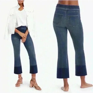 Spanx wide leg raw hem plus-size denim jeans size 2XL